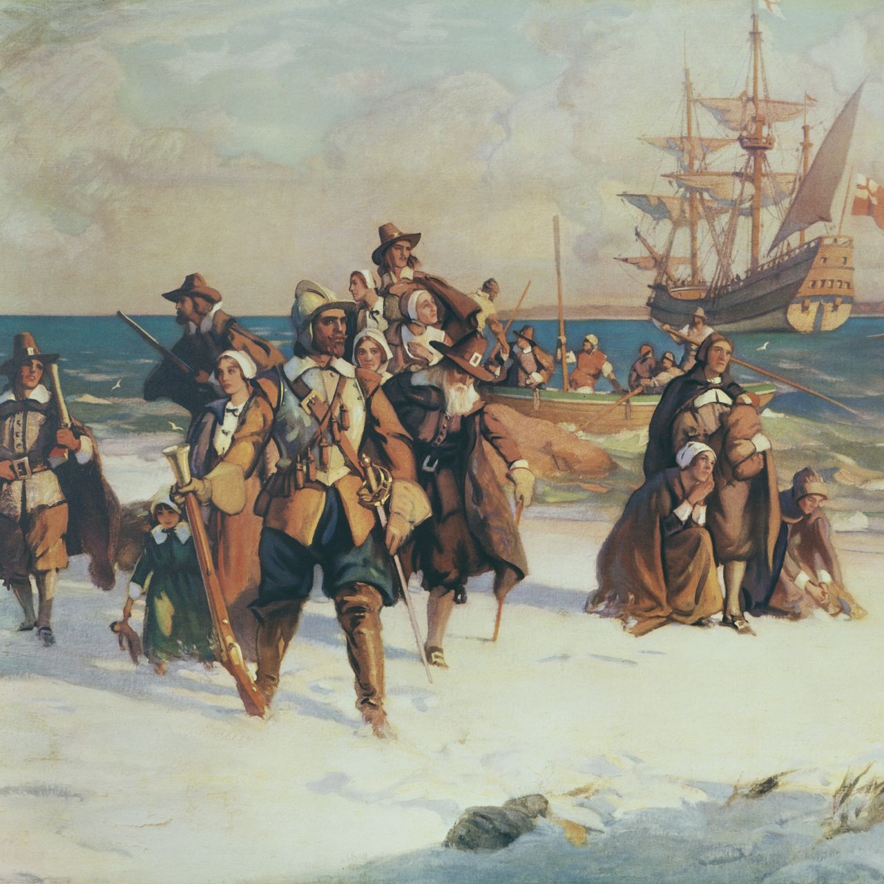 The Landing of the Pilgrims by James Daugherty